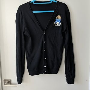 Alpha Delta Pi ADPi Black Sweater Cardigan